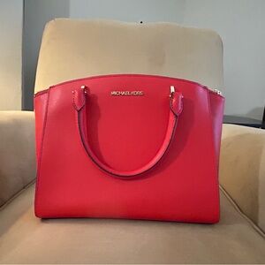 Michael Kors Large Ellis Sangria Satchel